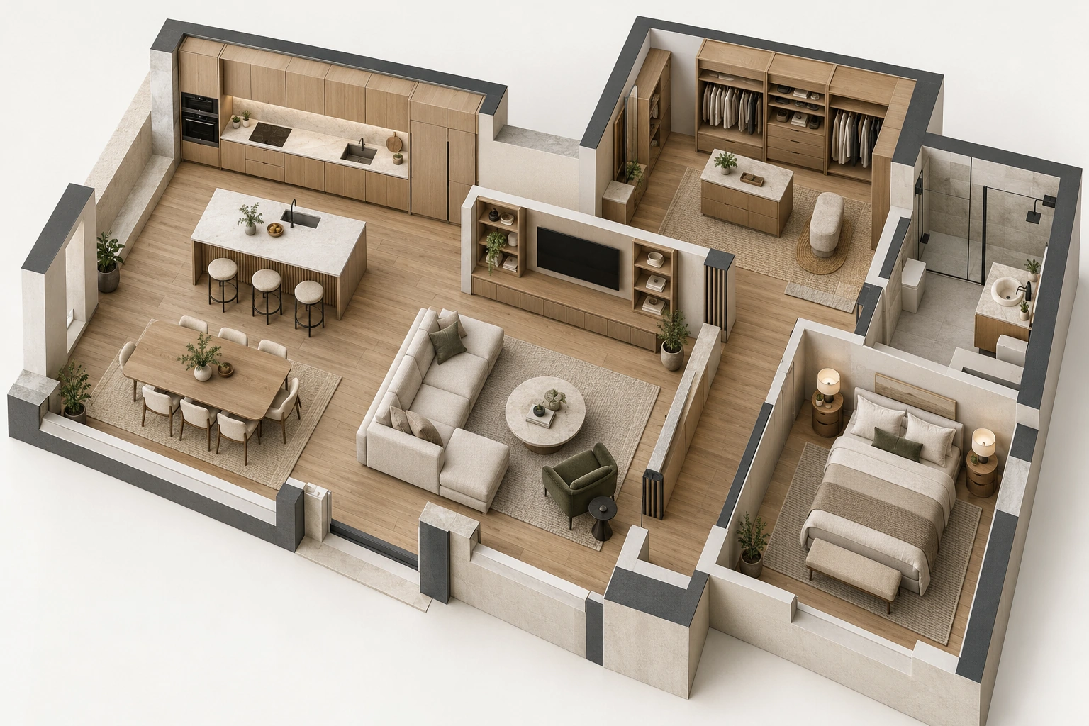 AI furniture zoning study; not a project map