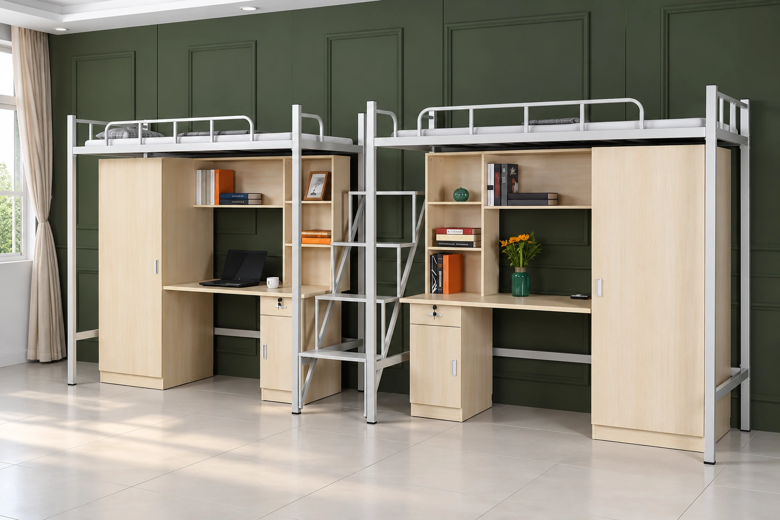 Dormitory furniture · S002 · AI reconstruction