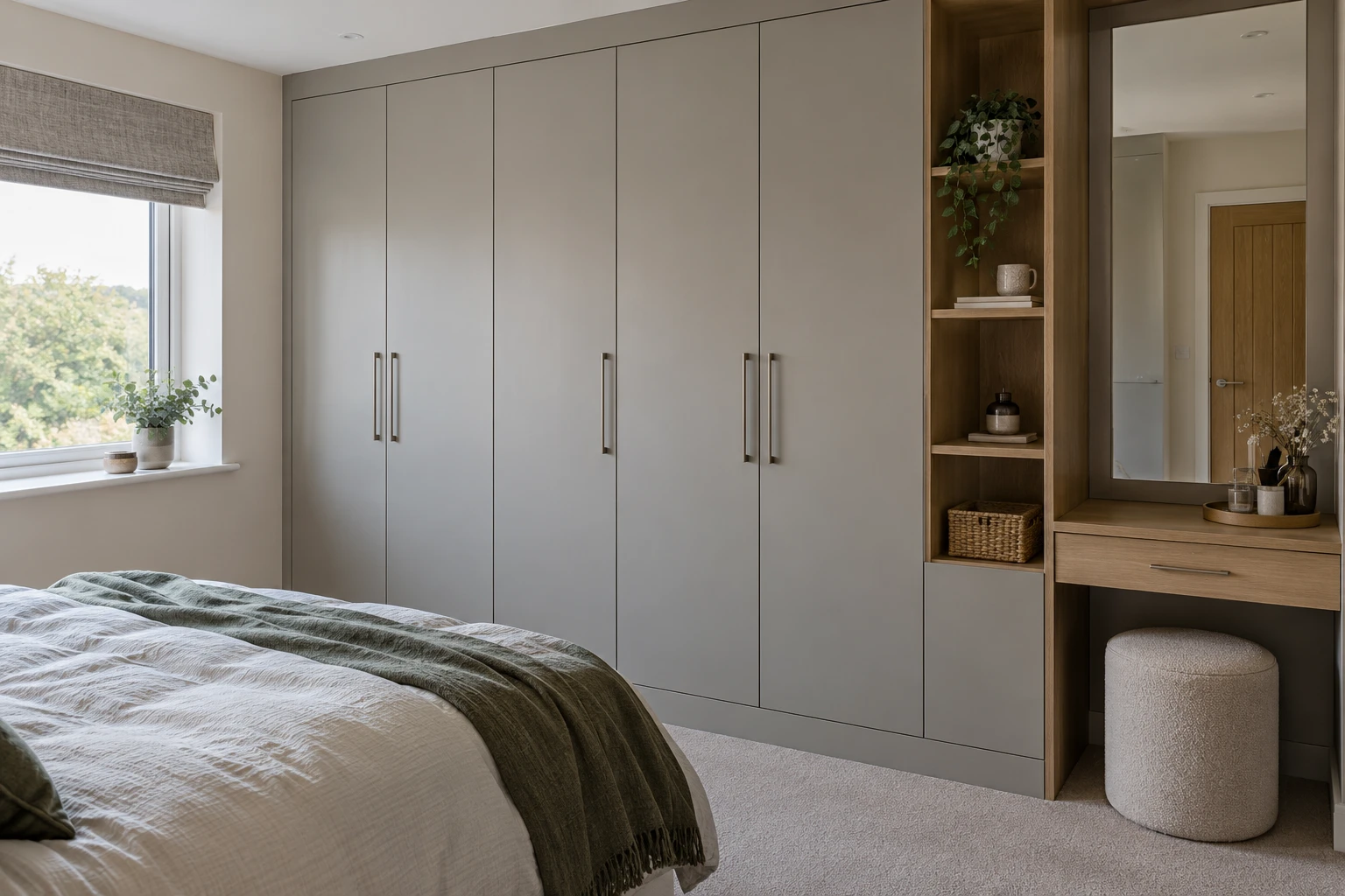 Bedroom cabinetry illustration