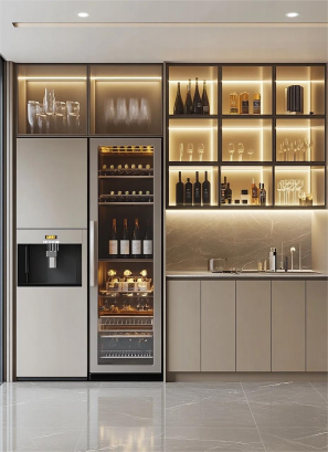 Poly and Guangyue City — wine cabinets, wall panels and headboards