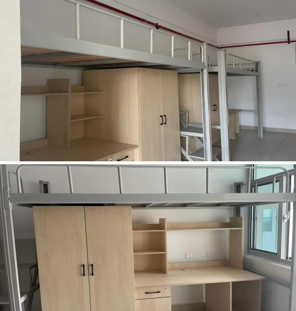 School Dormitory in Yongzhou, Hunan — integrated dormitory beds, bookcases and wardrobes