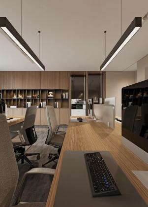 Office Building in Xiangzhou, Zhuhai · doors, bookcases, storage units, desks and loose furniture