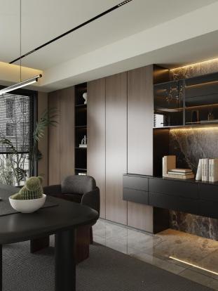 Shenzhen Tianma Group Building · bookcases, storage cabinets and listed decorative panels