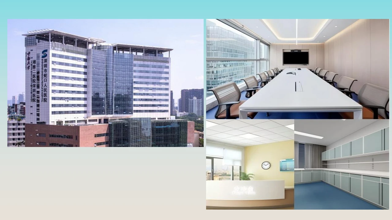 Shenzhen Shekou Hospital — storage and functional cabinets